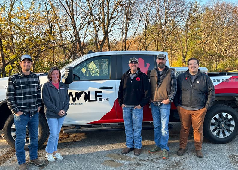 Wolf Roofing Team Located in West Des Moines, Iowa