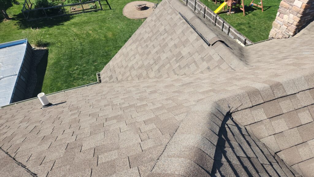 Hail-Damaged Roof Before Replacement, Waukee Waukee hail damage roof before replacement