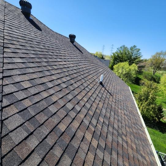 Finished Landmark Pro Roof Johnston Finished CertainTeed Landmark Pro shingle roof in Johnston, IA