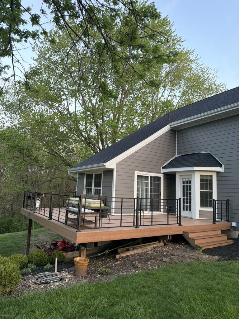Moire Black Shingle Roof West Des Moines Moire Black architectural shingle roof on a West Des Moines, IA home