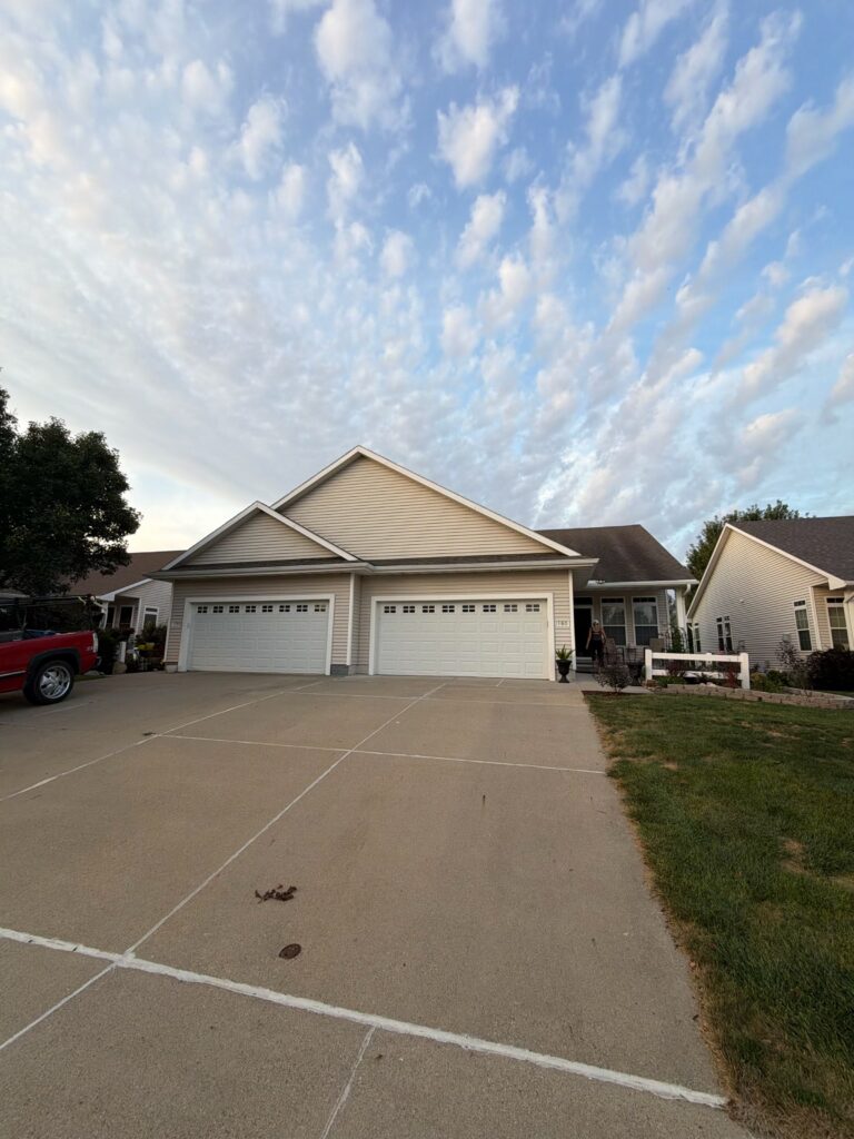 Waukee Twin Home Before Roof Replacement Waukee twin home before its roof replacement